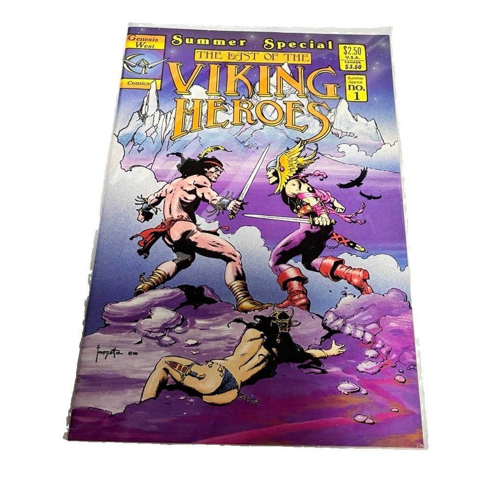 The Last of the Viking Heroes Summer Special #1 1988 Frank Frazetta Cover Sealed